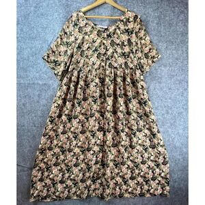 Vintage Ashlee California Dress 14/16 Pleated Granny Cottage Housewife Country